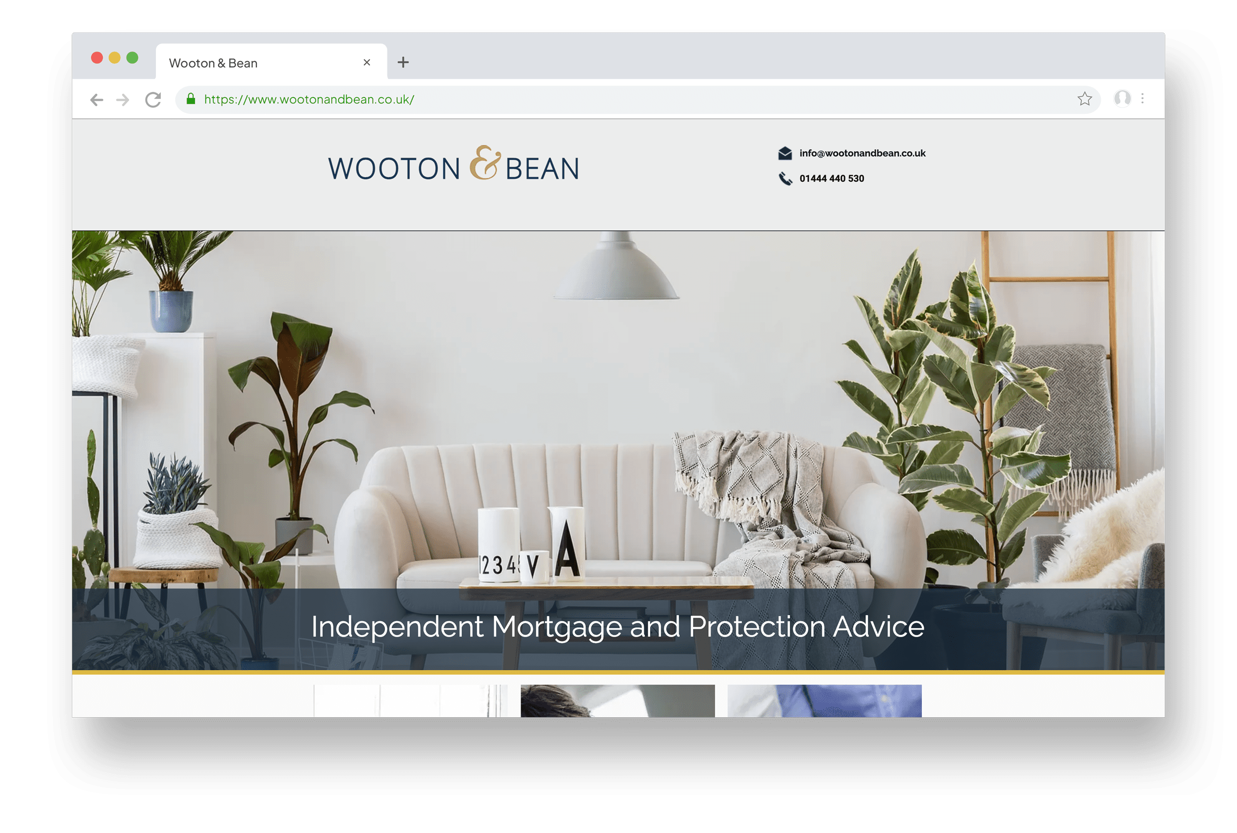 Wooton and Bean - Website by Casper Creative